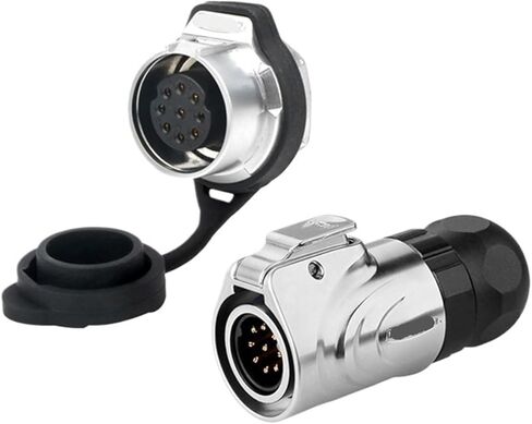 LP16 aviation and socket threaded panel mounting 9-pin full metal waterproof connector(Single hole female seat) in Saudi Arabia