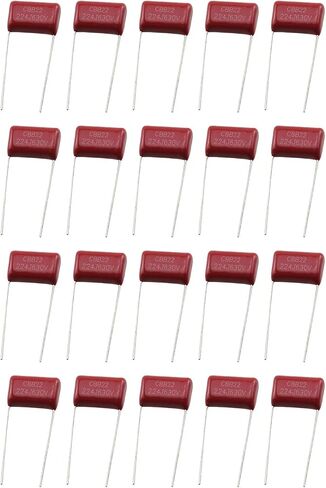 Taodan 20PCS CBB22 METALLISED POLYESTER FILM CAPACITOR 630V 0.22UF المكون السلبي الكهربائي الصناعي in Saudi Arabia