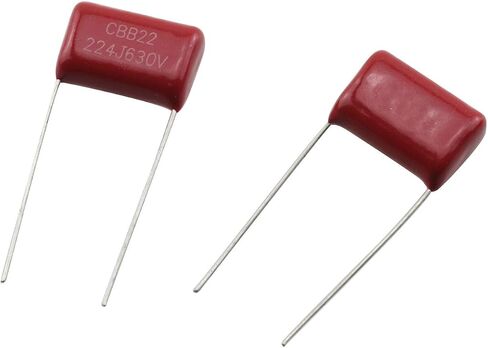 Taodan 20PCS CBB22 METALLISED POLYESTER FILM CAPACITOR 630V 0.22UF المكون السلبي الكهربائي الصناعي in Saudi Arabia