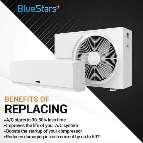 BlueStars Premium 5-2-1 CSR-U1 Hard Start Capacitor Kit for 1- to 3-ton AC Units in Saudi Arabia