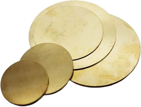 1PC H62 Brass Round Circle Disc Plate Thickness 0.8-3mm Diameter 10mm-80mm(Thickness 3mm 1pc,Diameter 20mm) in Saudi Arabia