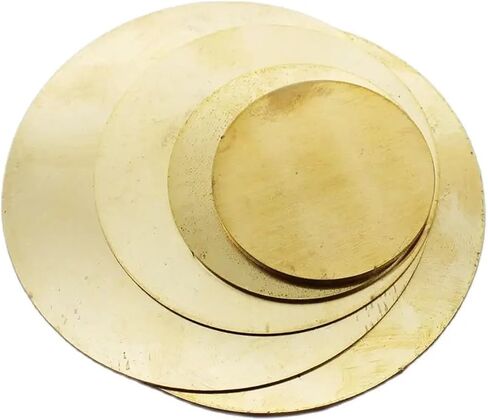 1PC H62 Brass Round Circle Disc Plate Thickness 0.8-3mm Diameter 10mm-80mm(Thickness 3mm 1pc,Diameter 20mm) in Saudi Arabia