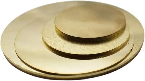 1PC H62 Brass Round Circle Disc Plate Thickness 0.8-3mm Diameter 10mm-80mm(Thickness 3mm 1pc,Diameter 20mm) in Saudi Arabia