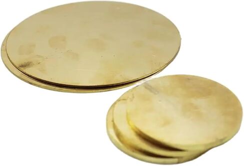1PC H62 Brass Round Circle Disc Plate Thickness 0.8-3mm Diameter 10mm-80mm(Thickness 3mm 1pc,Diameter 20mm) in Saudi Arabia