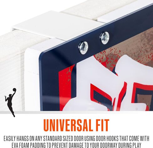 Franklin Sports WNBA Team Over The Door Basketball Hoops - Kids Indoor Mini Basketball Hoop + Ball Set - WNBA Fan Mini Hoops in Kuwait