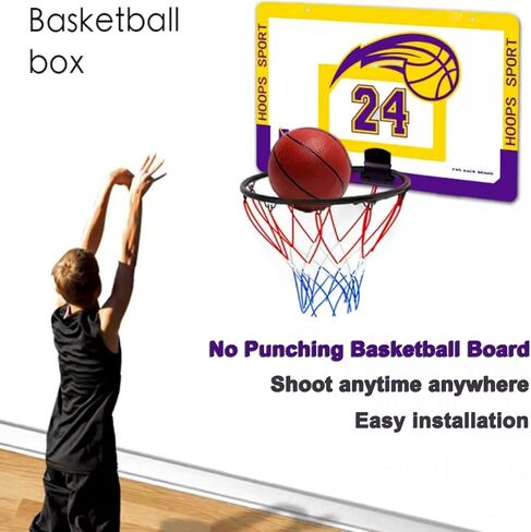 Mini Basketball Hoop with Basketball & Air Pump, Indoor Outdoor Basketball Hoop for Door and Wall of Bedroom and Office, Gifts for Kids Boys Girls Teens in Saudi Arabia