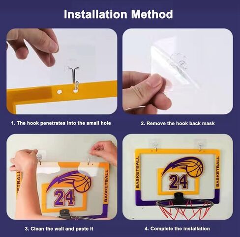 Mini Basketball Hoop with Basketball & Air Pump, Indoor Outdoor Basketball Hoop for Door and Wall of Bedroom and Office, Gifts for Kids Boys Girls Teens in Saudi Arabia