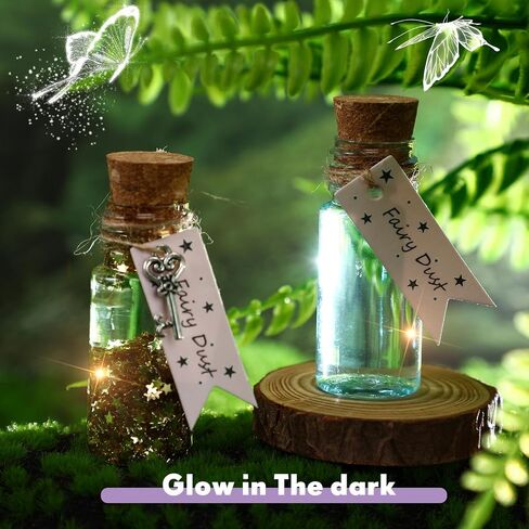 Jinei 174 Pieces Fairy Magic Potions Kit with 24 Magic Witch Potion Bottles Fairy Wing DIY Magic Fairy Potion Making Kit for Fairy Theme Birthday Decorations Creative Gift Filling Supplies in Saudi Arabia