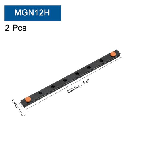 UXCELL 2 PCS MGN12 200MM محمل دليل الصلب الخطي الدليل المصغرة الزرقاء الزرقاء المرشد in Saudi Arabia