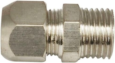 1pcs 1/8 "" 1/4 "" 3/8 "" 1/2 "Thread 4 6 8 10 12 14 16mm tube brass adapter compression forting tube compression (12mm ، 1/4") in Kuwait