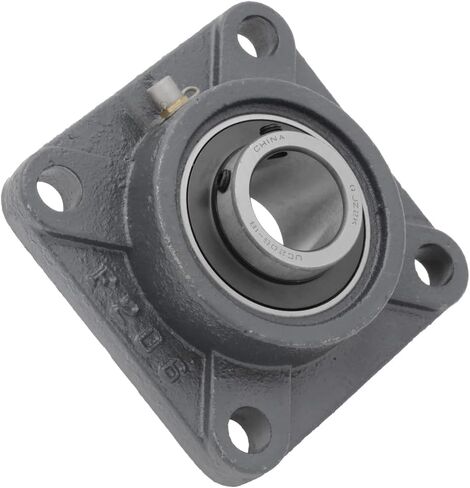 [2 حزمة] UCF206-18-وحدة محمل كرة حافة شفة 4-Bolt ، إدراج محمل UC206-18 ، الإسكان الحديد الزهر F206 ، عمود التجوي in Saudi Arabia