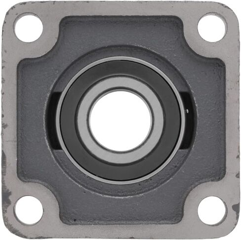 [2 حزمة] UCF206-18-وحدة محمل كرة حافة شفة 4-Bolt ، إدراج محمل UC206-18 ، الإسكان الحديد الزهر F206 ، عمود التجوي in Saudi Arabia