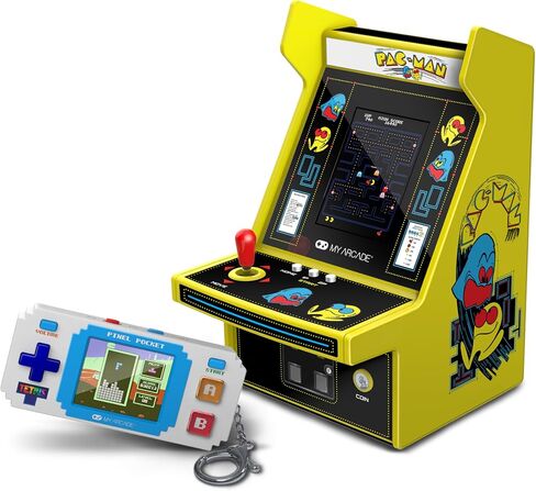 My Arcade Pac-Man Pocket Player Pro and Travel Case: 2 In 1, 2.75" Color Display, Retro Gaming Consoles, Arcade Classics in Saudi Arabia