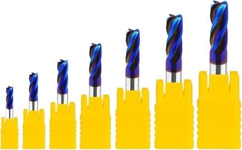1R0.2-12R2 4 Flutes Radius Angle Corner Rounding End Mills 1Pcs(8R0.5X60L) in Saudi Arabia