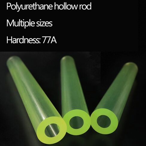 Hollow Polyurethane Rod (6/8/10mm ID × 500mm Length) - PU Elastic Rubber Spring Bar, Shock-Absorbing Round Rod for Industrial Applications(50 * 8MM) in Saudi Arabia