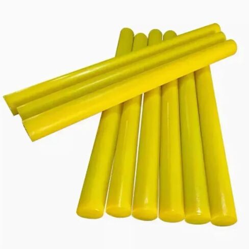 90A Hardness Yellow PU Round Rod (16-80mm × 50cm) - Solid Polyurethane Elastic Rubber Bar, 1PC(Diameter 70mm) in Saudi Arabia