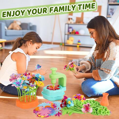 REFTTENW FLOWER CARPHS KIT TOYS للفتيات اللواتي يلهمن الإبداع والخيال ، طقم صنع أزهار DIY التعليمي للأطفال ، 4 5 6 7 8 9 سنوات هدايا عيد ميلاد ، بناء باقات الزهور الخاصة بك in Kuwait