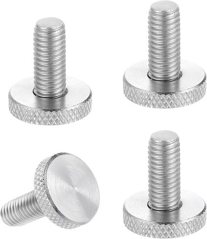 meccanixity 4pcs m8 × 16 مم مسامير الإبهام كرهها ، 304 من الفولاذ المقاوم للصدأ مسطح رأس البراغي المتري الماس البراغي رأس المقابض مقابض يدوي. in Kuwait