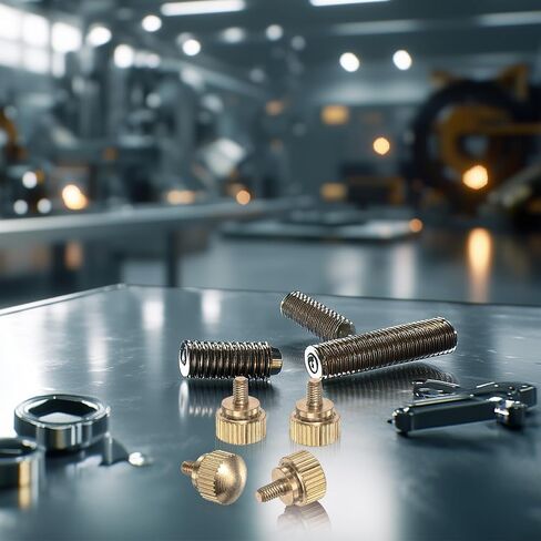6-Pack Knurled Thumb Screws, M5x8mm Solid Brass Round Head Knobs Bolts with Shoulder Grip Fasteners for Eye Glass Screws/PC Computer, Thumbscrew Threaded Knurled Tip in Saudi Arabia