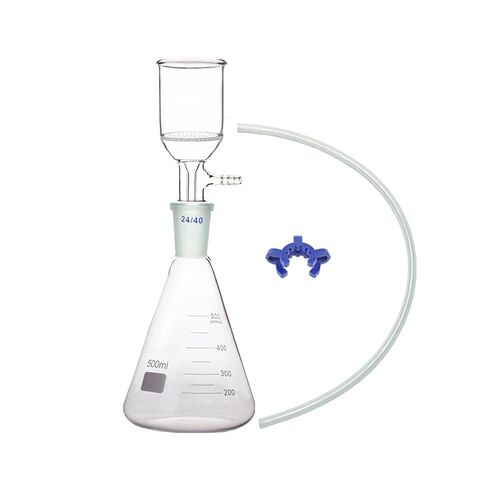 500ml,24/40,Suction Filtration Device,47mm Pore Buchner Funnel & Glass Flask in Saudi Arabia
