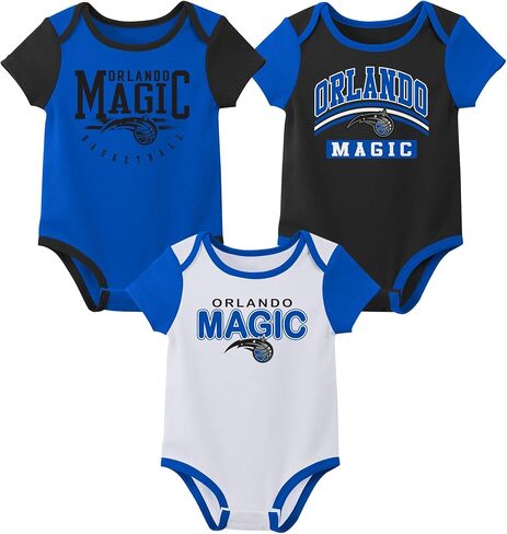 Outerstuff NBA Teams Newborn Baby and Infant Short Sleeve Podysuit Variety 3-Pack (0-18m) in Saudi Arabia
