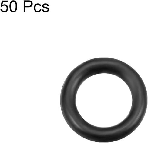 50pcs Nitrile Rubber O-Rings 5mm OD 3mm ID 1mm Width, Metric Nitrile Rubber Sealing Gasket for Automotive or Air Conditioning Repair, Filter, Pump, Water Hose, Engines, Valves in Saudi Arabia