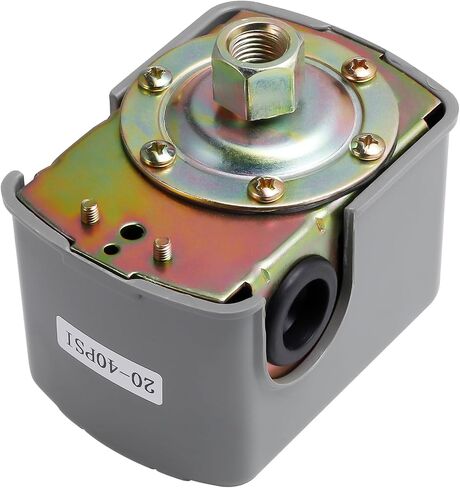 مفتاح الضغط لمضخة البئر ، 50-70psi ، التفاضلية القابلة للتعديل ، 1/4 "NPT ، أوتوماتيكي ، رمادي in Kuwait