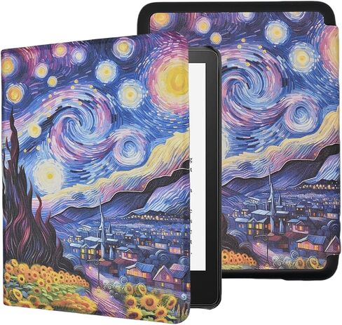 حالة لجميع Kindle 2024 و 2022 الجديدة 6 بوصات (11 جيلًا) ، غطاء ذكي من جلد PU خفيف الوزن مع حزام Auto Wake/Sleep & Hand ، Daisy Bee in Kuwait