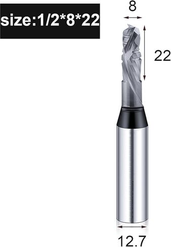 Arden 3 Flutes TCT Straight Router Bit 3-Blade Cutting CNC Milling Cutter Carbide Cutter for Wood MDF Multilayer Particle Board(25) in Saudi Arabia