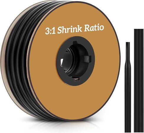 Pangda 1/4" Heat Shrink Tubing 50ft 3: 1 Waterproof Adhesive Lined Heat Shrink Wrap Tube, Marine Grade, Insulation Sealing Oil-Proof Wear-Resistant in Saudi Arabia