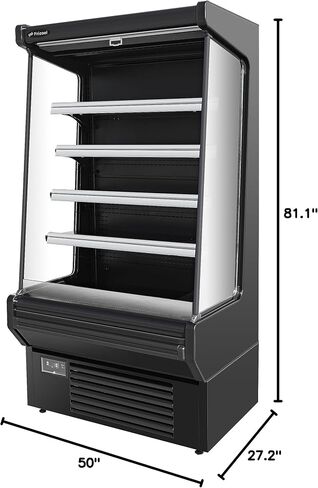 52" Vertical Open Air Cooler Display Case Refrigerator NEW in Saudi Arabia