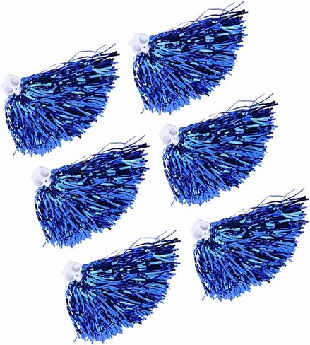 Yuyte 6pcs Cheer Poms Pom Cheerleading مع 7 ألوان للتشجيع أداء مرحلة الرقص في فرقة Squad Sports (Red) in Saudi Arabia