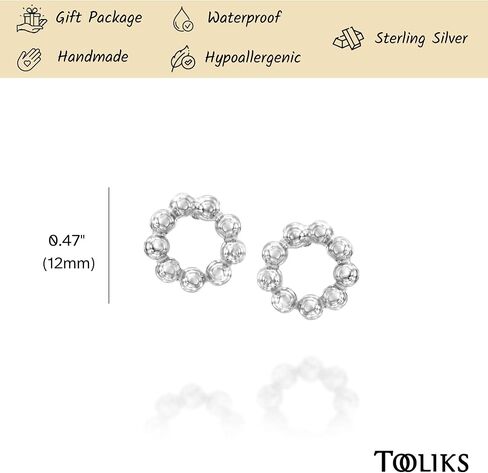 Dainty Gold Circle Earrings - Minimal Small Open Circle Stud Posts - Designer Handmade in Kuwait
