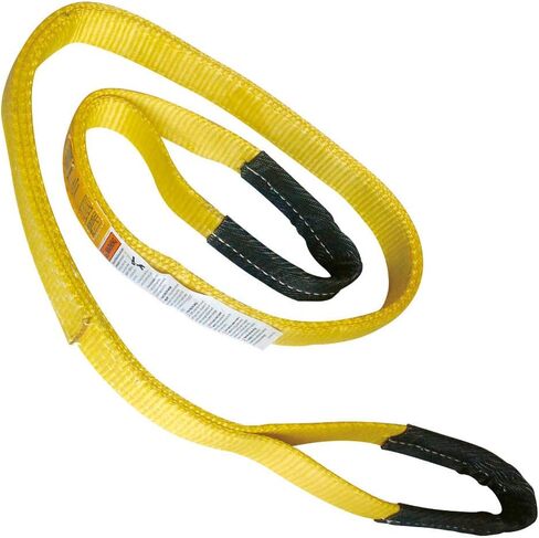 3" x 4' Nylon Lifting Sling Tow Strap Flat Eye & Eye 2PLY Vertical 8600 LBS Basket 17200 LBS Choker 6900 LBS in Saudi Arabia