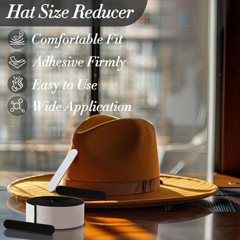 23 PCS HAT Sizers for Size Love -Size - إدراج ضابط القبعة لجعل ملاءمة أصغر حجماً ، إدراج مخفض في حجم القبعة ، لفة شريط الرغوة ذاتية اللصق ، شرائط ملائمة مناسبة للقبعة الصلبة ، أغطية مختلفة in Saudi Arabia