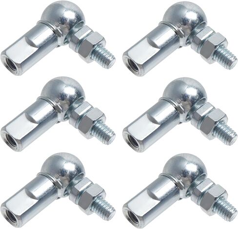 intrader intrader throol thread ball head ind ind ind ، 6pcs m5 x 0.8mm lead join in ind end ind int m5 left thread ball socket internes carbal angle ball consist intern in Saudi Arabia