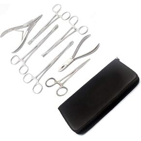 7 أدوات أدوات ثقب الجسم Pennington Founds ث/Case Bead Tweezers ، Sponge Founds ، Pennington Founds ، فتحة الخاتم وإغلاقها بواسطة G.S Online Store in Kuwait