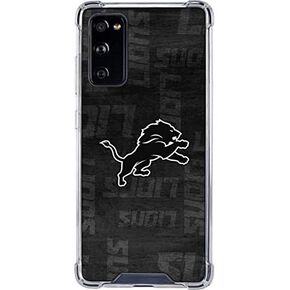 Skinit Clear Phone Case Compatible with Galaxy S20 FE - Officially Licensed NFL Detroit Lions Black & White Design in Saudi Arabia