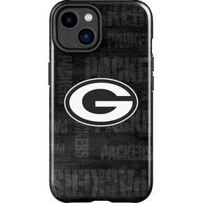 Skinit Impact Phone Case Compatible with iPhone 15 - Officially Licensed NFL Green Bay Packers Black & White Design in Saudi Arabia