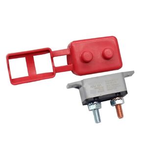 إعادة ضبط مفتاح حماية الحمل الزائد الحراري DC 12V 24V 5A 10A 15A 20A 25A 30A قاطع الدائرة التلقائي مع مسمار غطاء للسيارات (40A) in Kuwait