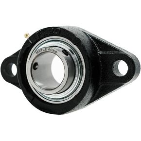MAPLE ACE UCFL204 Flange Bearing 20mm Bore, Oval 2-Bolt Self-Aligning, Solid Base, R3 Triple Lip Seal, Heavy Duty (Qty 2) in Kuwait