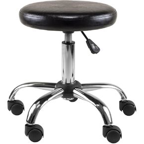 Adjustable Height Swivel Stool - Round Cushion Seat with Casters - Home Office Bar Chair in Saudi Arabia