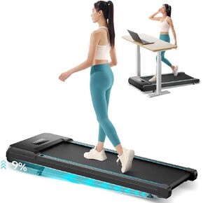 Walking Pad with Auto Incline, Under Desk Folding Treadmill with Remote Control and LED Display for Home Office, 3HP Portable Walking Jogging Running Machine, 300 LB Capacity in Saudi Arabia