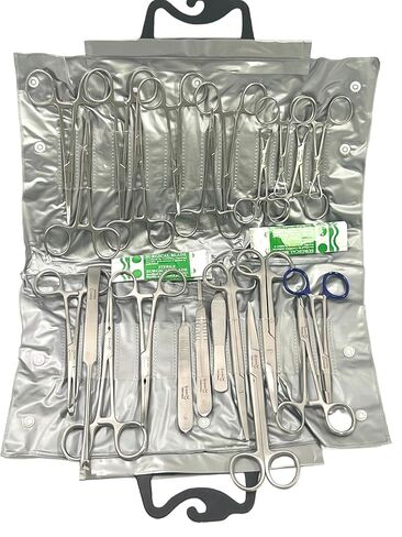82 PCS Premium Premium German Deetrial Deterinary Instruments -Include Kelly Founds Mosquito ملقط Carmalt منشفة Clamp Mayo Metenbaum ، مجموعة Mayo Scissors -Spay Pack in Saudi Arabia