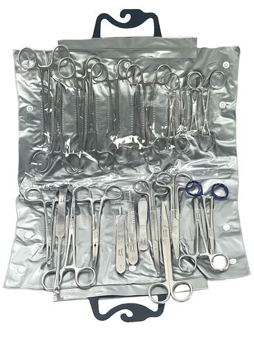 82 PCS Premium Premium German Deetrial Deterinary Instruments -Include Kelly Founds Mosquito ملقط Carmalt منشفة Clamp Mayo Metenbaum ، مجموعة Mayo Scissors -Spay Pack in Saudi Arabia
