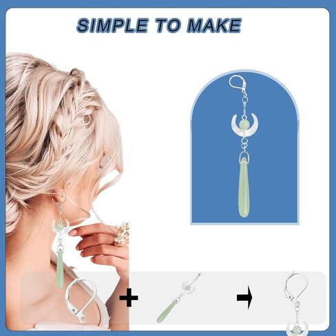 120pcs 2 Colors Leverback French Earring Hooks Earring Converters for None Pierced Ears DIY Earring Jewelry Making Findings, Silver and Gold in Saudi Arabia