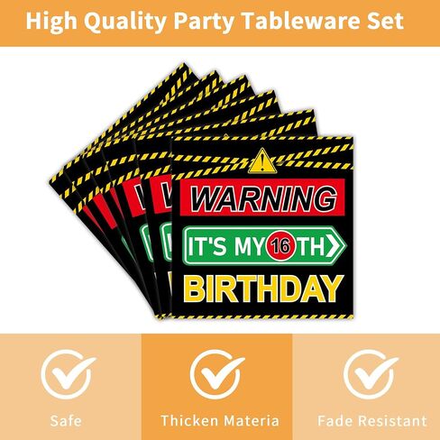 96 Pcs Funny Goose Birthday Decorations, Cute Goose Themed Party Supplies Tableware Set for 24 Guests with Plates Napkins Forks, for Kids Birthday Baby Shower Animal Farm Theme Party in Saudi Arabia
