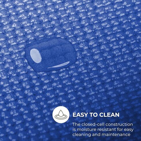 Sunshine Yoga Explore Yoga Mat Roll, 24in x 100ft Exercise Mat, 4mm Thick Non-Slip Gym Mat for Home Workout and Fitness, Anti-Tear, Cut up to 17 Regular Yoga Mats in Kuwait