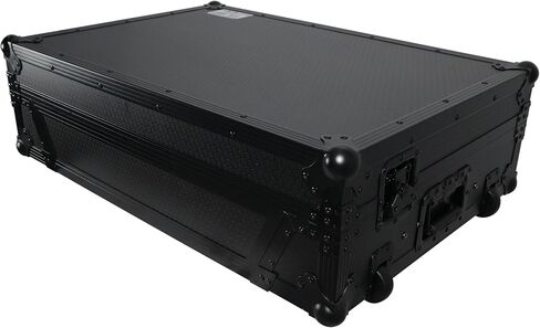 ProX XS-PRIME4 WLTBL ATA Flight Case For Denon PRIME 4 DJ Controller with Laptop Shelf 1U Rack Space and Wheels - Black in Saudi Arabia