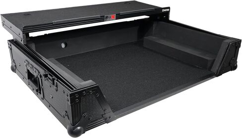 ProX XS-PRIME4 WLTBL ATA Flight Case For Denon PRIME 4 DJ Controller with Laptop Shelf 1U Rack Space and Wheels - Black in Saudi Arabia
